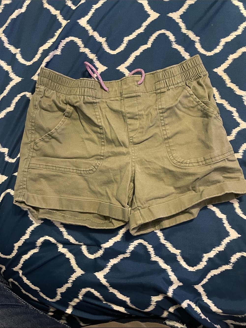 Old Navy Olive High-Waist Drawstring Women's Shorts